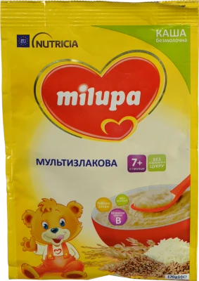 Каша безмолочна для дітей від 7міс суха мультизлакова Milupa м/у 170г