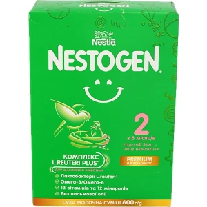 Суміш молочна суха для дітей від 6 до 12міс 2 Nestogen к/у 600г