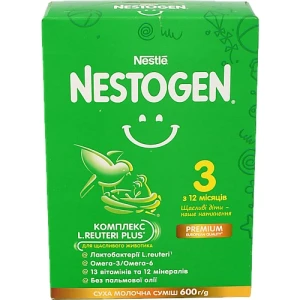 Суміш молочна суха для дітей від 12міс з лактобактеріями 3 L.Reuteri Nestogen к/у 600г