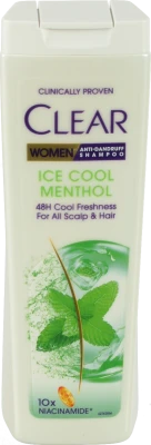 Шампунь Clear 360мл крижана свіжість з ментолом для жінок