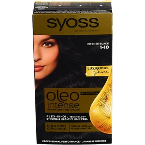 Фарба для волосся Oleo Intense Глибокий чорний №1-10 Syoss