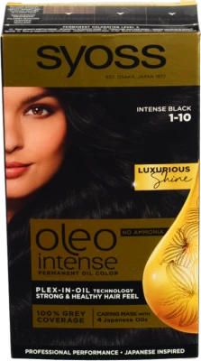 Фарба для волосся Oleo Intense Глибокий чорний №1-10 Syoss