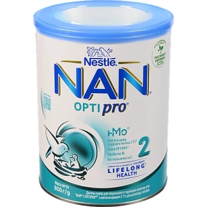 Суміш молочна суха для дітей з 6міс з пребіотиками 2 Optiрro NAN з/б 800г