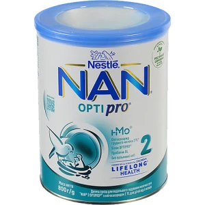 Суміш молочна суха для дітей з 6міс з пребіотиками 2 Optiрro NAN з/б 800г