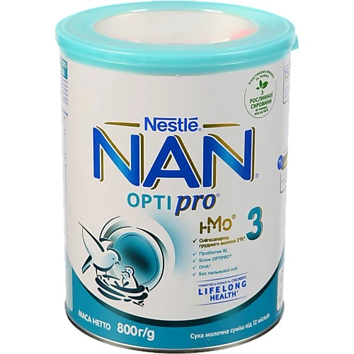 Суміш Nestle 800г нан 3 оптіпро