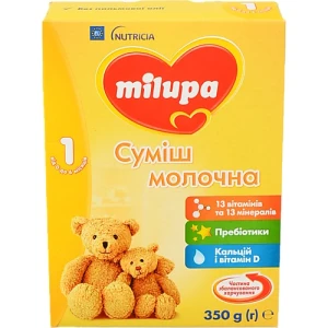 Суміш молочна для дітей 0-6міс суха №1 Milupa к/у 350г