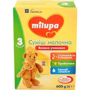 Суміш молочна суха Milupa Нутриція 3 для дітей від 12 міс. 600г
