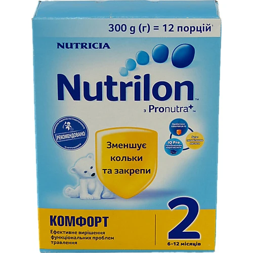 Суміш суха для дітей від 6 до 12міс Комфорт 2 Nutrilon к/у 300г