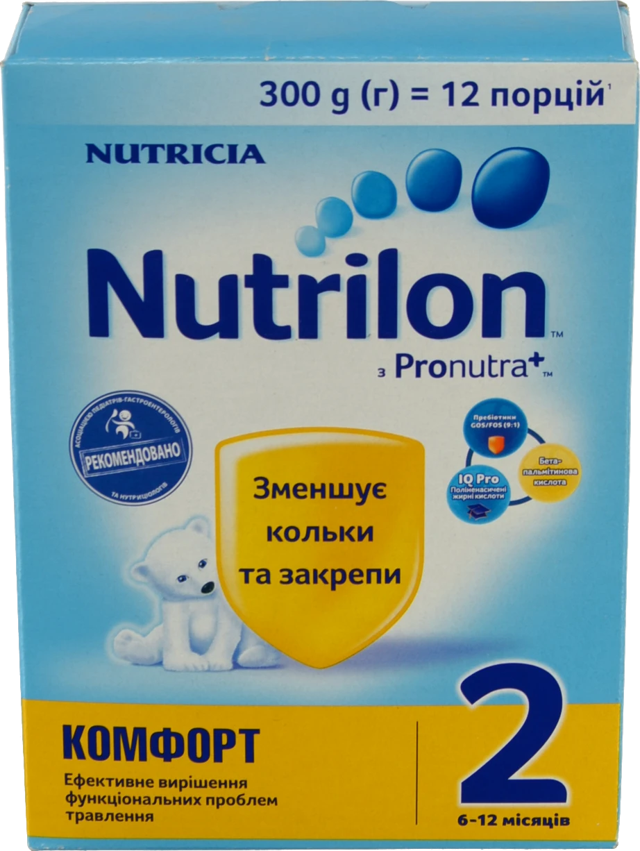 Суміш суха для дітей від 6 до 12міс Комфорт 2 Nutrilon к/у 300г