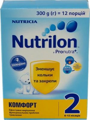 Суміш суха для дітей від 6 до 12міс Комфорт 2 Nutrilon к/у 300г