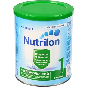 Суміш суха для дітей 0-6міс Кисломолочний 1 Nutrilon з/б 400г
