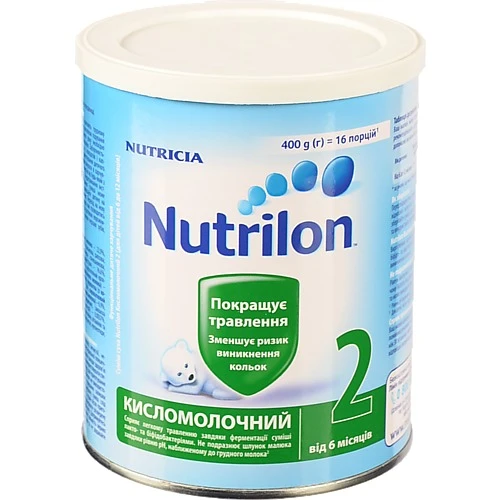 Суміш суха для дітей від 6міс Кисломолочний 2 Nutrilon з/б 400г