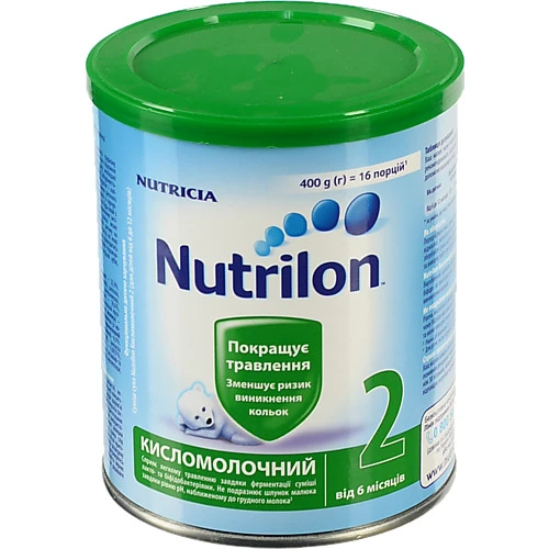 Суміш суха для дітей від 6міс Кисломолочний 2 Nutrilon з/б 400г