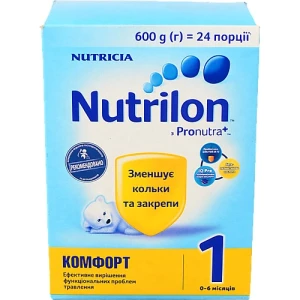 Суміш суха для дітей від 0 до 6міс Комфорт 1 Nutrilon к/у 600г