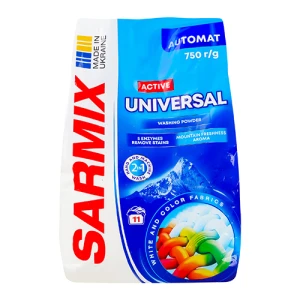 Порошок Sarmix 750г activ universal д.всіх типів прання