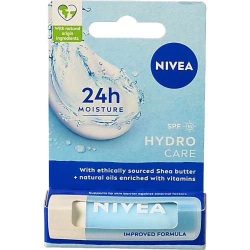 Бальзам д.губ Nivea 4.8г lip care гідро догляд