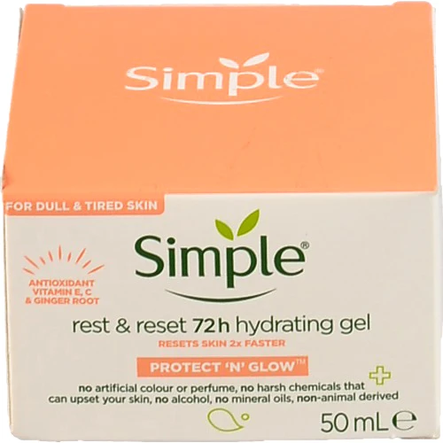 Гель Simple 50мл зволожуючий протект ен глоу