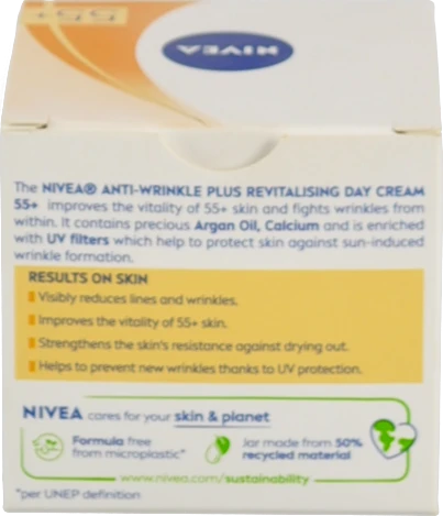 Крем для обличчя денний SPF15 55+ Anti-Wrinkle Revitalizing Nivea 50мл