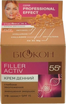 Крем Біокон Проф.Ефект FILLER ACTIV 50мл денний 55+ 16213