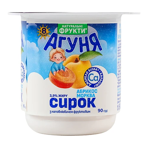 Сирок Агуня 90г 3.9% Абрикос-Морква