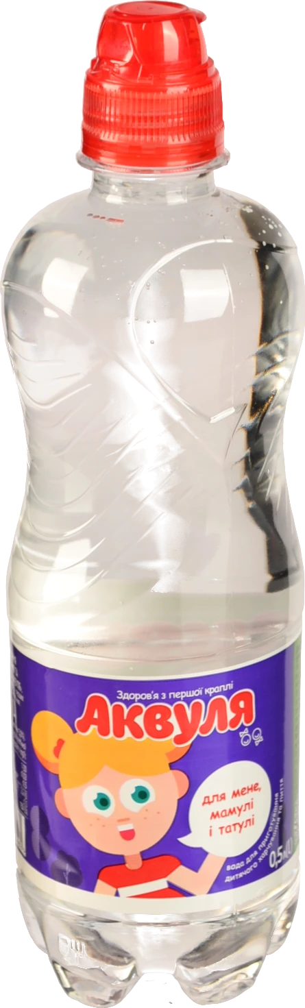 Вода для приготування дитячого харчування та пиття негазована з перших днів життя Аквуля п/пл 0.5л