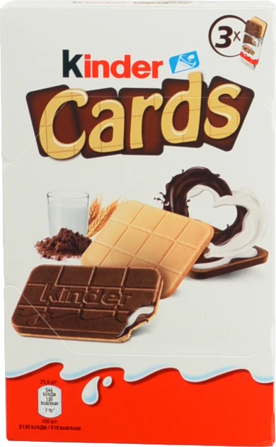 Печенье Кіндер 78г кардс