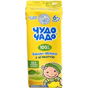 Сік яблучно-банановий Чудо-Чадо 200мл