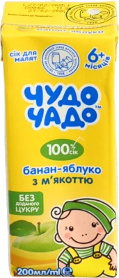 Сік яблучно-банановий Чудо-Чадо 200мл