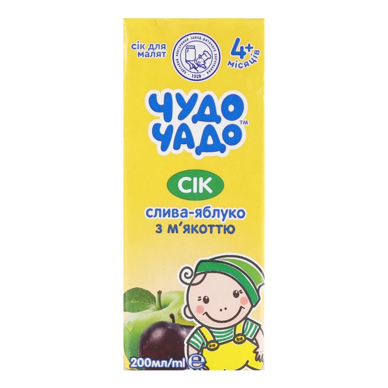 Сік Чудо-чадо Слива-Яблуко 200мл купити в Одесі за низькою ціною