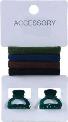 Набір резинок 4шт та крабів 2шт д.волосся тип 3