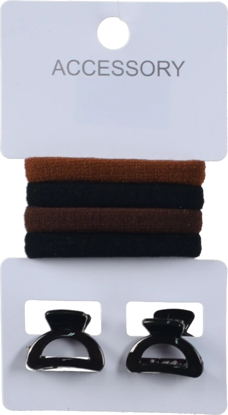 Набір резинок 4шт та крабів 2шт д.волосся тип 3