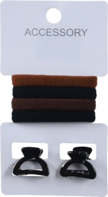 Набір резинок 4шт та крабів 2шт д.волосся тип 3