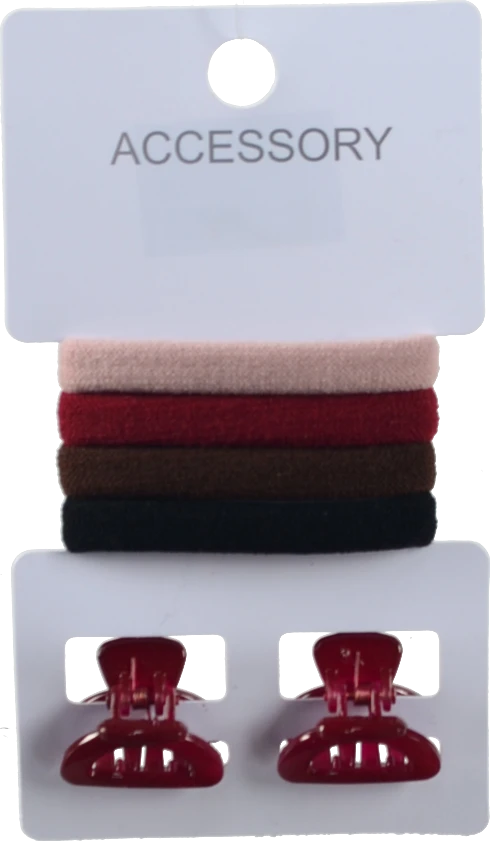 Набір резинок 4шт та крабів 2шт д.волосся тип 3