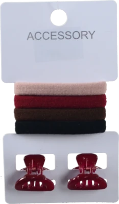 Набір резинок 4шт та крабів 2шт д.волосся тип 3