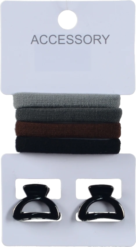 Набір резинок 4шт та крабів 2шт д.волосся тип 3