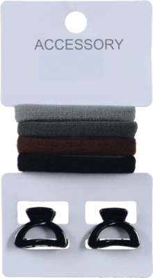 Набір резинок 4шт та крабів 2шт д.волосся тип 3