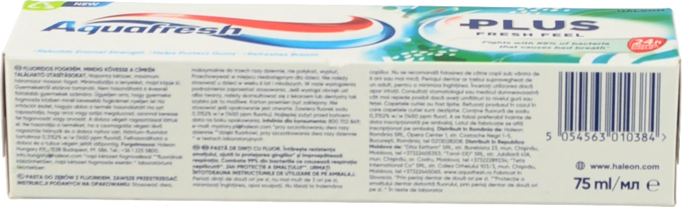З.п Aquafresh 75мл плюс відчутна свіжість