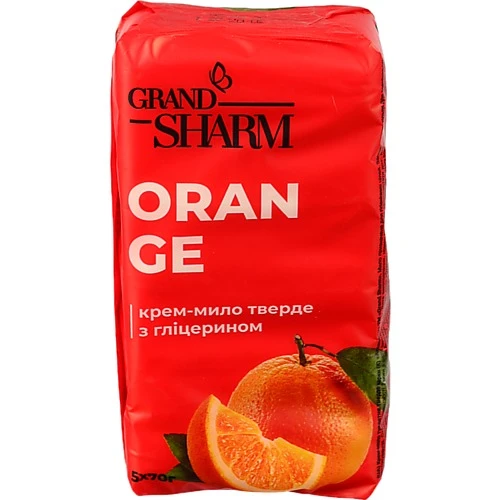 Крем мило Шарм 70гх5 grand апельсин е.пак