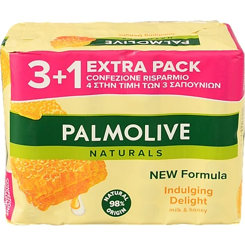 Мило Палмолів Натурель 90г молочко мед 3+1