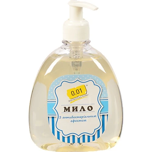 Мило рідке 0.01 400мл з антибактеріальним ефектом