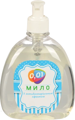 Мило рідке 0.01 400мл з антибактеріальним ефектом