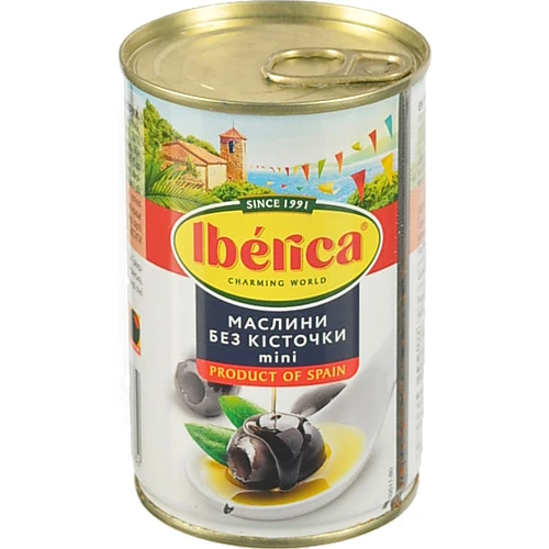 Маслини без кісточки Mini Iberica з/б 300г