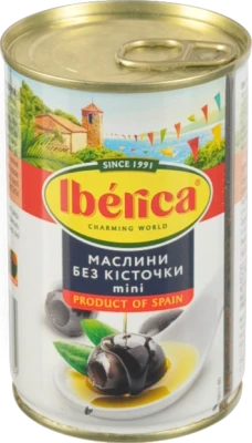 Маслини без кісточки Mini Iberica з/б 300г