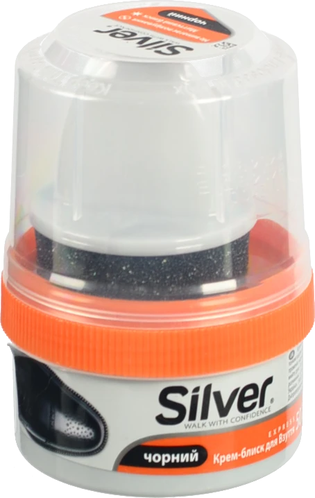 Крем-блиск Сільвер  50мл д.взуття чорний