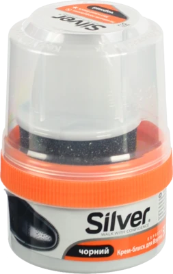 Крем-блиск Сільвер  50мл д.взуття чорний