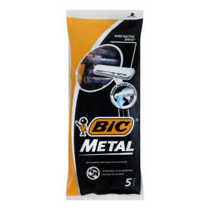 Бритва Bic металеве покриття 5шт