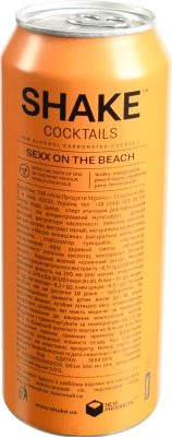 Напій слабоалкогольний 0.5л 7% Shake Sexx On The Beach б/у