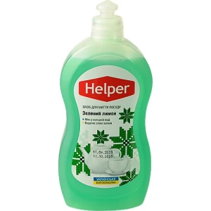 Засіб для миття посуду Зелений лимон Helper 495мл
