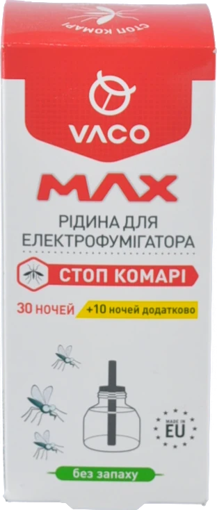 Рідина для електрофумігатора від комарів Vaco Max 30 мл