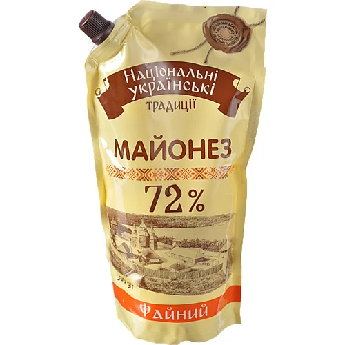 Майонез 72% Файний Національні українські традиції 500г